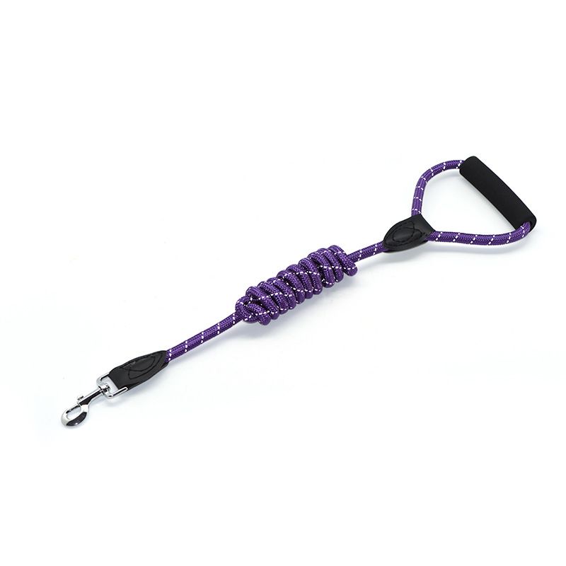Zichen Dog Traction Rope Polyester Reflective Large Purple 1.0
