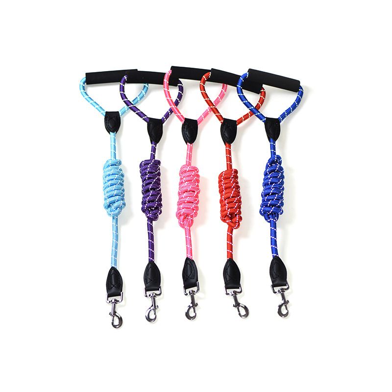 Zichen Dog Traction Rope Polyester Reflective Large Sky Blue 1.0 view 2