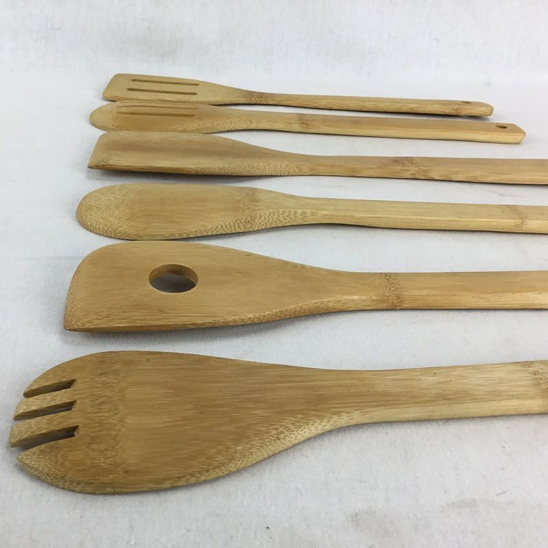 Bamboo Utensil Set Xiao Zhuyang 5 Piece Kitchen Tools Flat colander 30*6*2.5 view 3