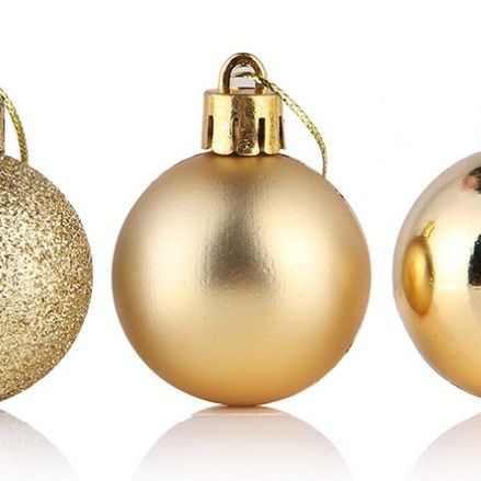 Christmas Plastic Ball 2CM Constant Romance 4cm ball without cap head view 2