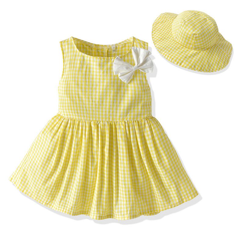 Tem Doger Boy Plaid Shirt Shorts Set Yellow 100cm