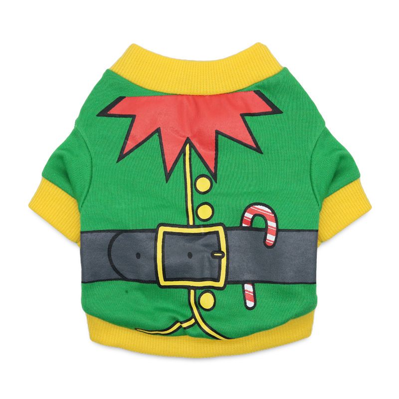 DROOLING DOG Pet Dog Cat Clothes Cotton T Shirt Black Orange edge (Fishbone) view 6