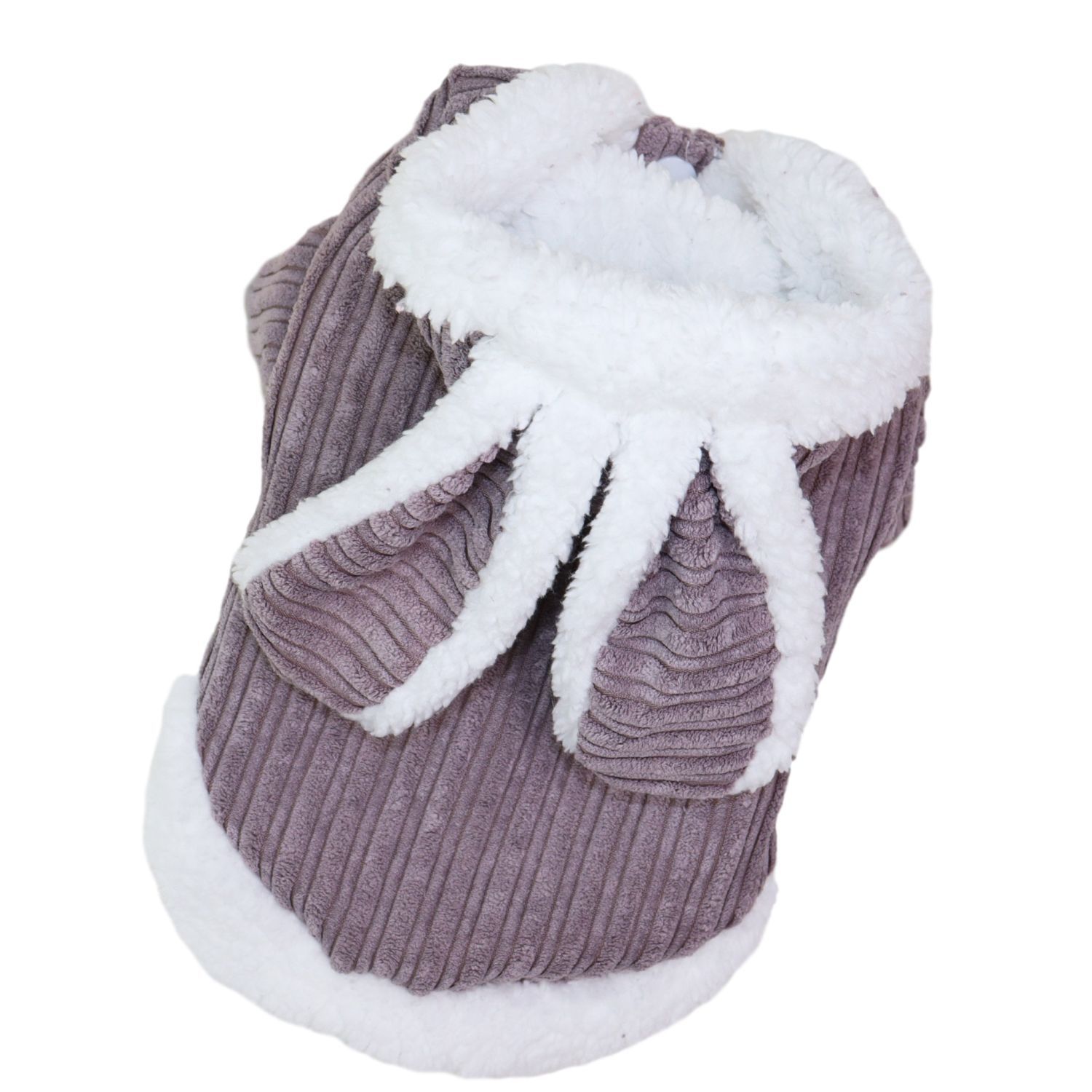 Pet Coat Rabbit Ear Cotton Qichong Small Dog Darling Rabbit Grey XXL view 7