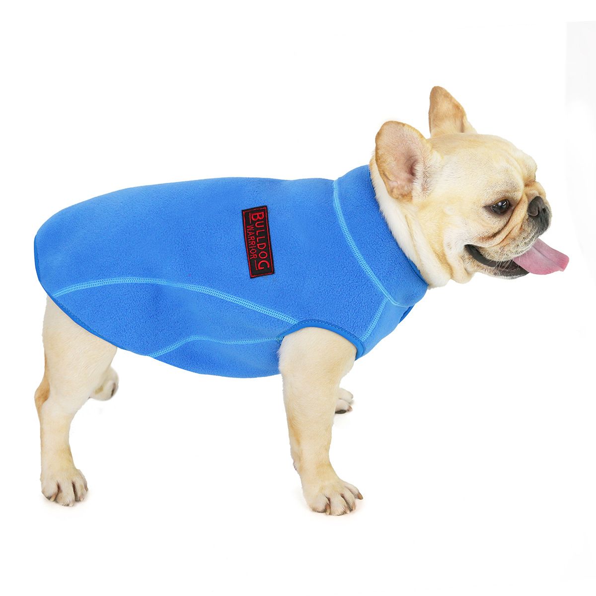 Dogbaby Bulldog Fleece Jacket Winter Polyester Blue L