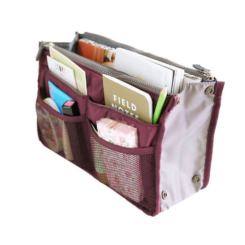 Craftsman Double Zipper Makeup Bag Oxford Cloth Green view 7