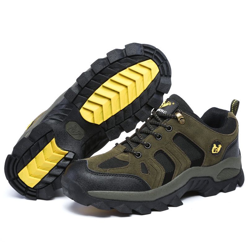 Qifeng Men Women Hiking Shoes Outdoor Sneakers Grey sapphire blue with cotton 46 view 5