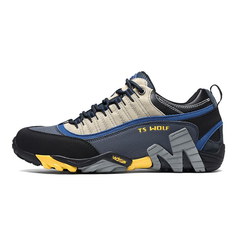 Lefectic Hiking Shoes Genuine Leather Waterproof. Dark Blue Rose Red 38 view 7