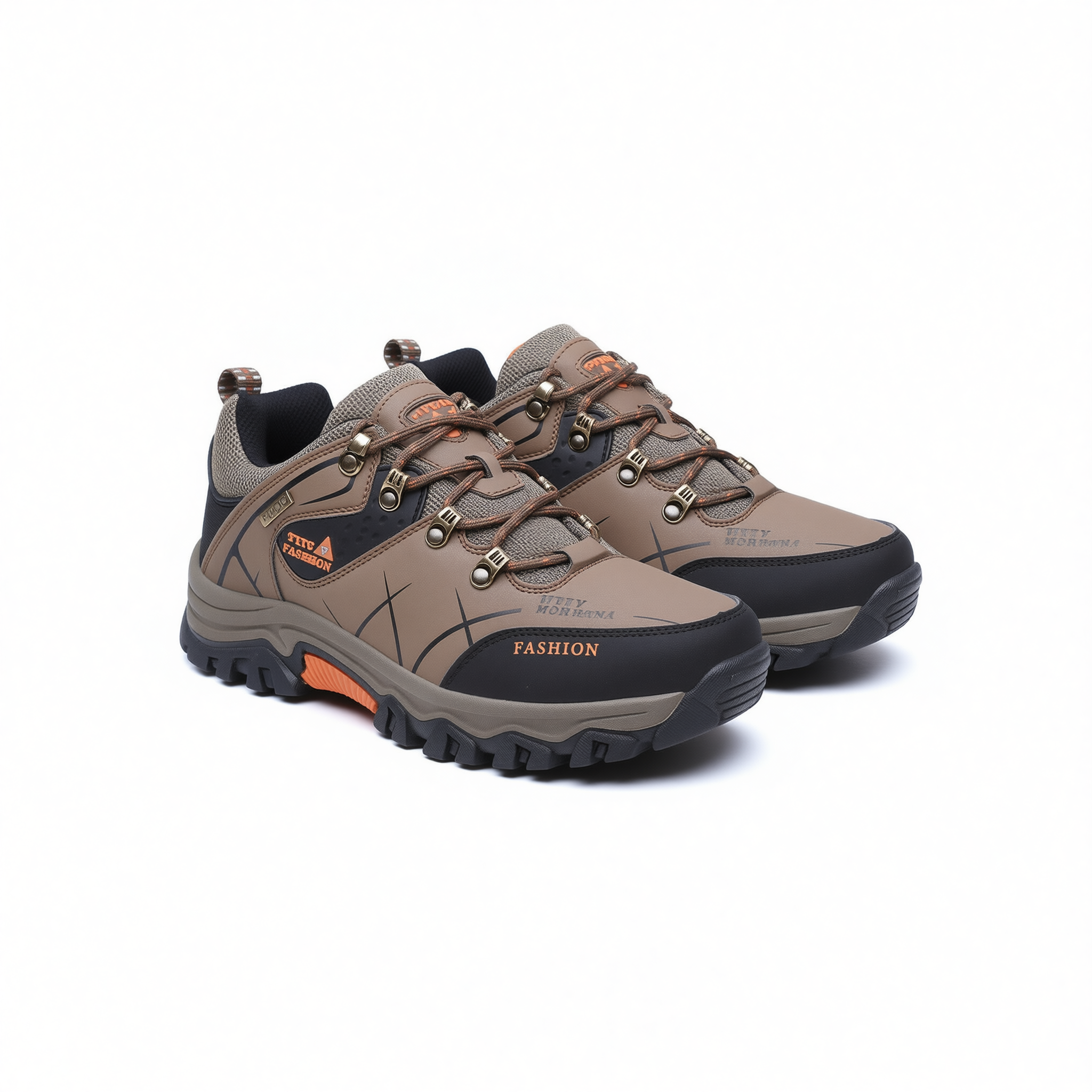 New Code Men Hiking Shoes Anti Slip Outdoor Brown 47