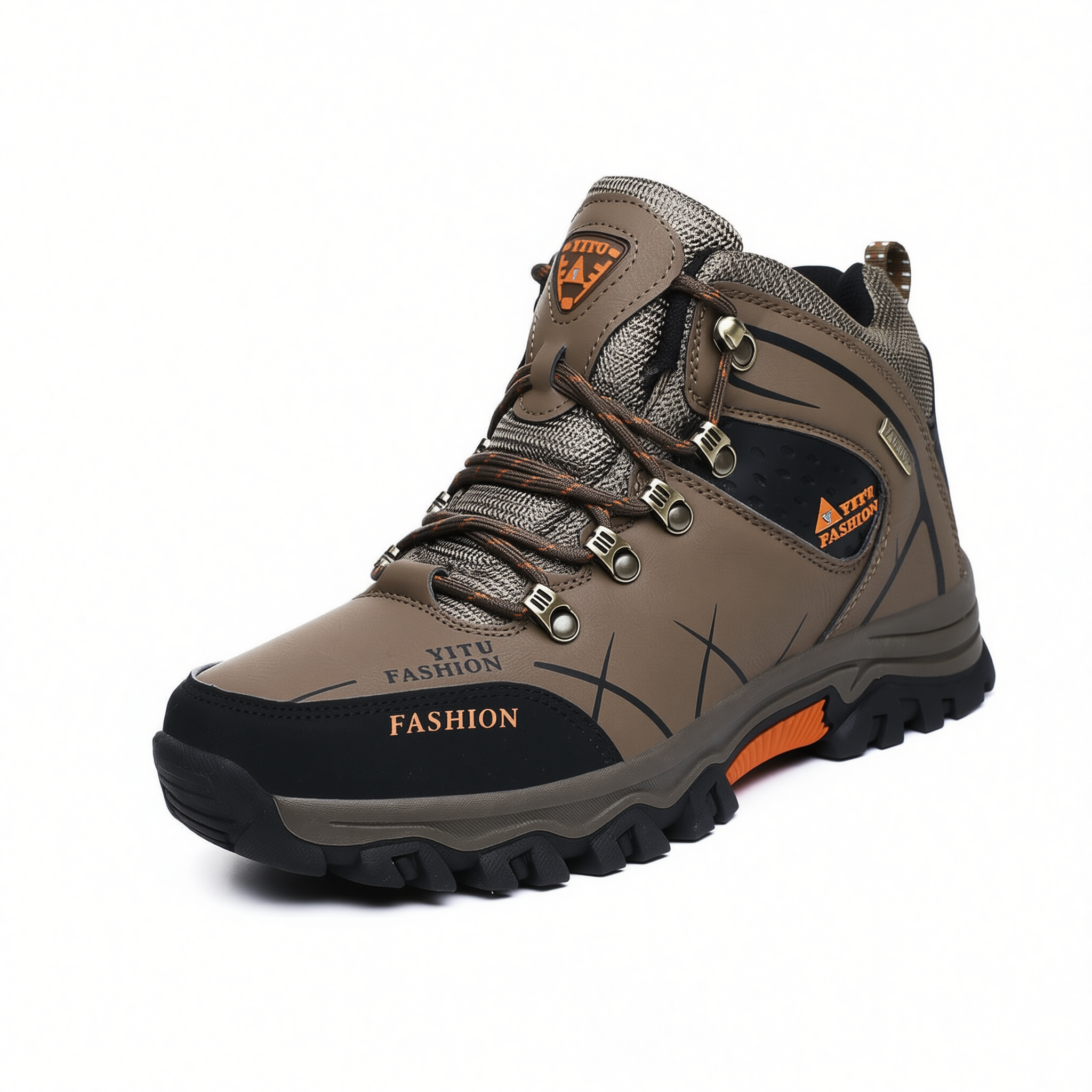 Men High Top Hiking Shoes Winter Warm Size 47 8528 khaki 43 view 5