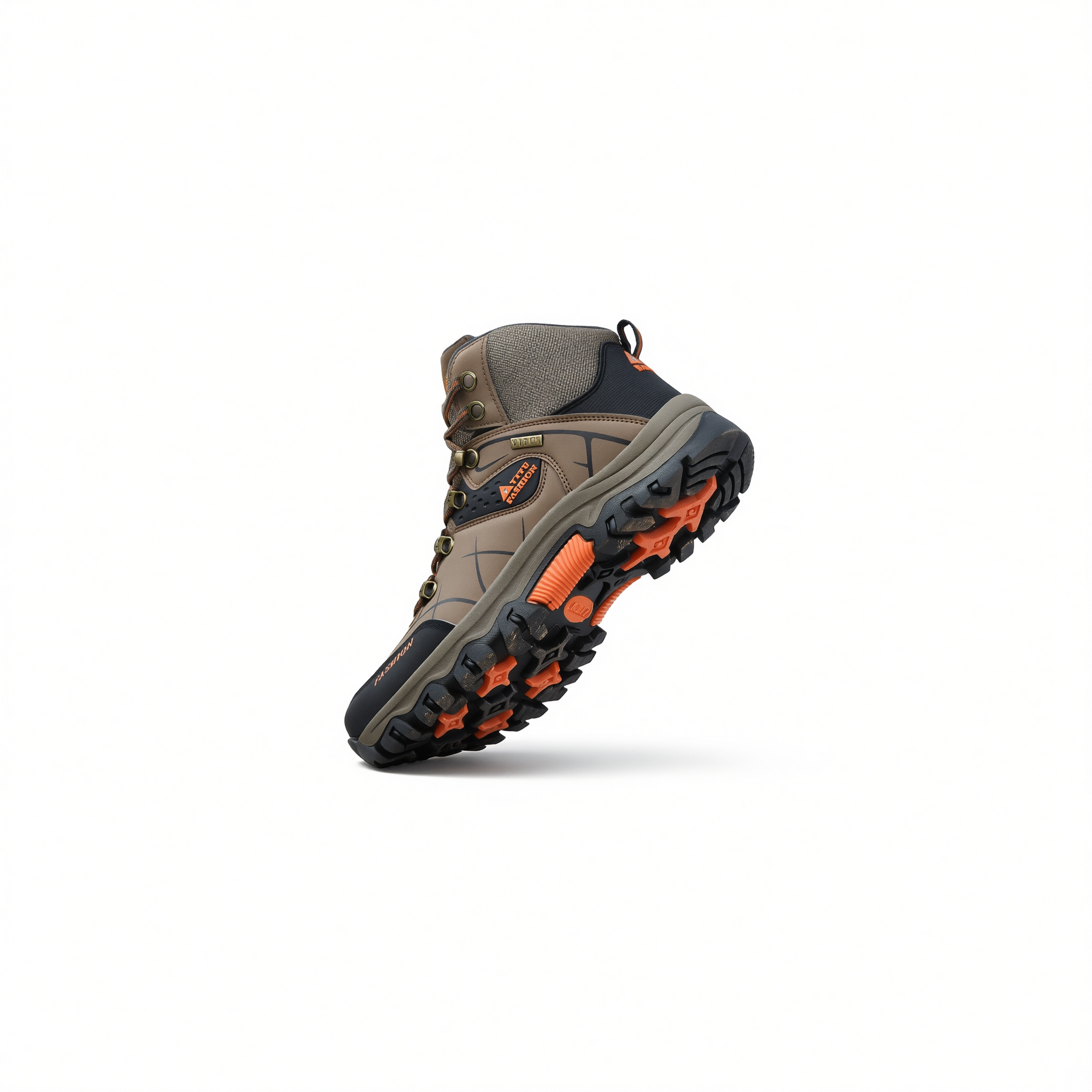 QIFENG Men Hiking Shoes Outdoor Trekking Sneakers Black 42 view 3