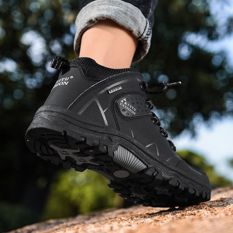 QIFENG Men Hiking Shoes Outdoor Trekking Sneakers soot 41 view 4