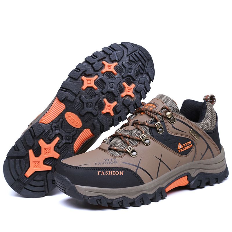 QIFENG Men Hiking Shoes Outdoor Trekking Sneakers soot 41 view 6