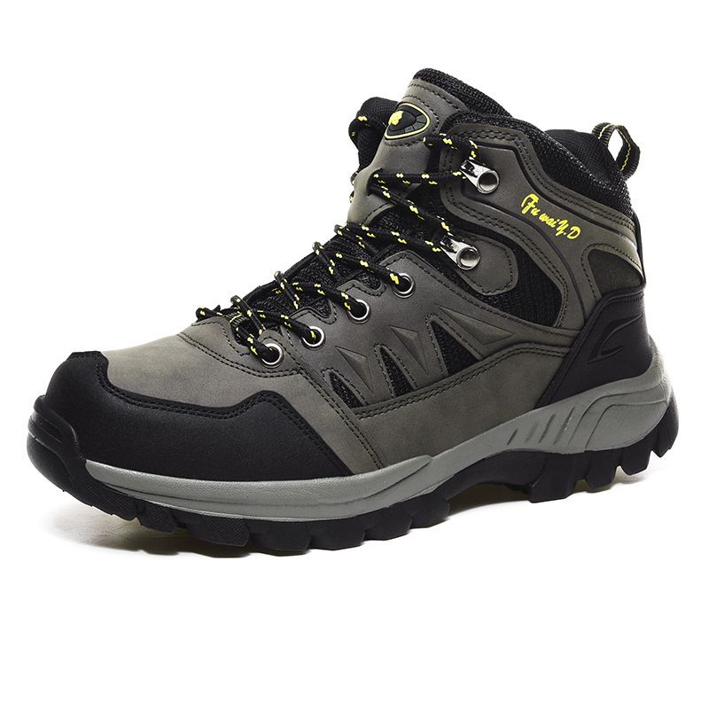 Men Hiking Shoes Minsi Xiusi Mid Top Anti Slip WN-9903-1 Army Green 38