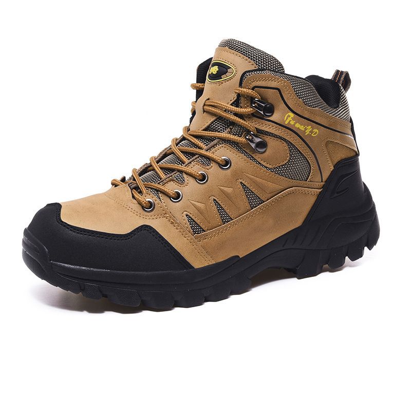 Men Hiking Shoes Minsi Xiusi Mid Top Anti Slip WN-9903-1 khaki 37 view 6