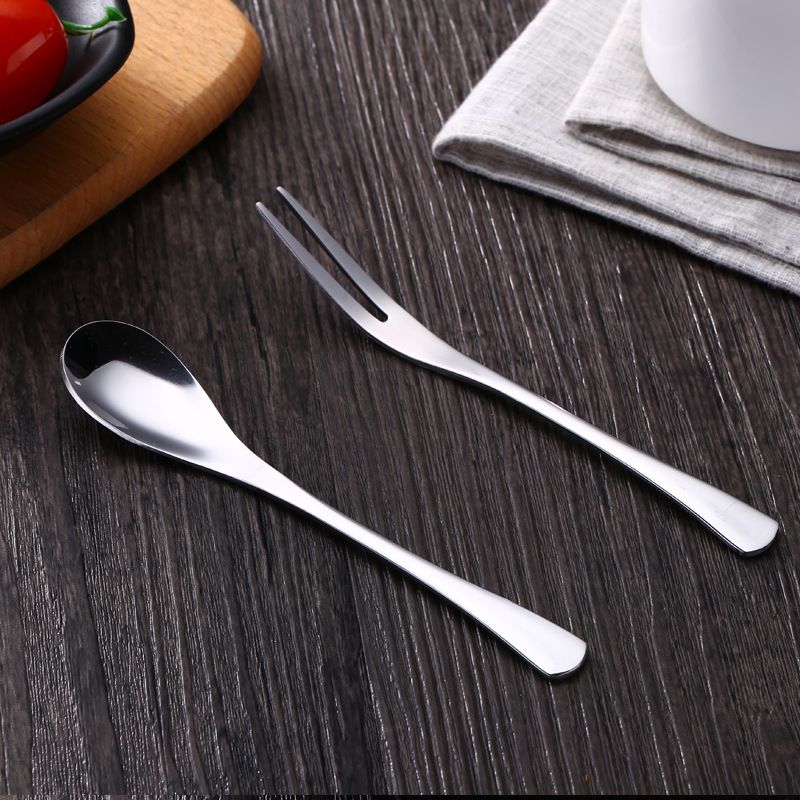 youbeite Stainless Steel Coffee Fork Spoon fruit fork view 2