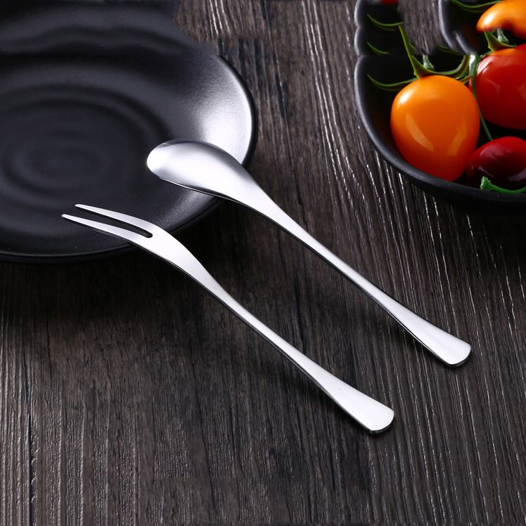 youbeite Stainless Steel Coffee Fork Spoon Coffee spoon view 3