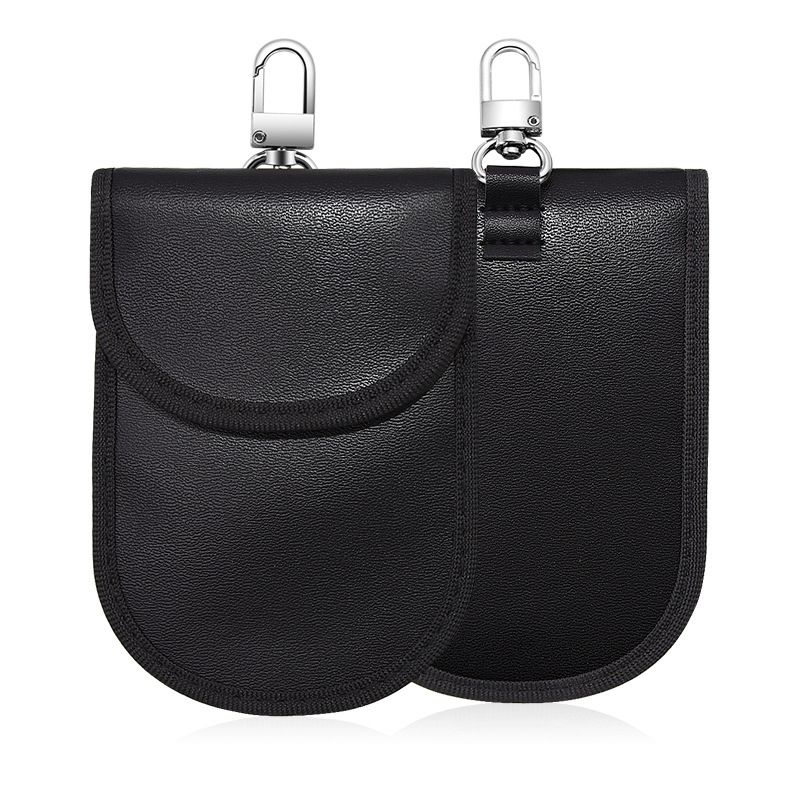 Chen Fu Shunyu Signal Shielding Bag Phone Car Key Zipper Black 12*9 cm view 4