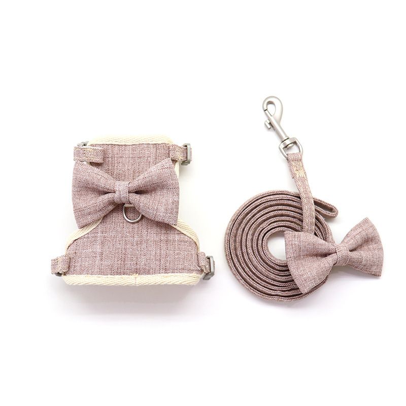 Pet Traction Strap Polyester Cat Dog Coffee M size cotton nylon mesh cloth cat