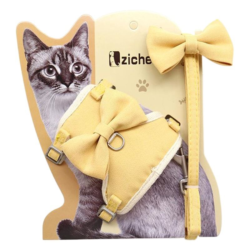 Pet Traction Strap Polyester Cat Dog Grey M size cotton nylon mesh cloth cat view 2