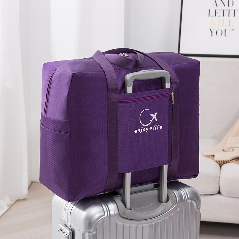 Travel Bag Storage Organizer Waterproof Oxford Cloth Purple Large size