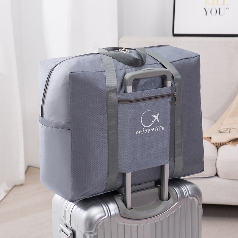 Travel Bag Storage Organizer Waterproof Oxford Cloth Gray Small size