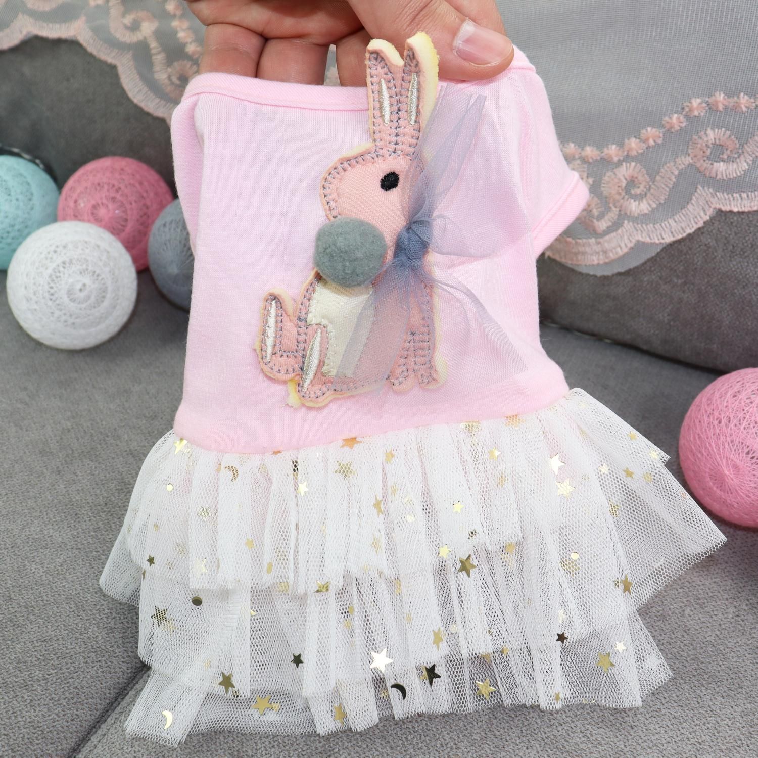 Pet Skirt Odd Pet Cloth Casual Dog Clothes Pink