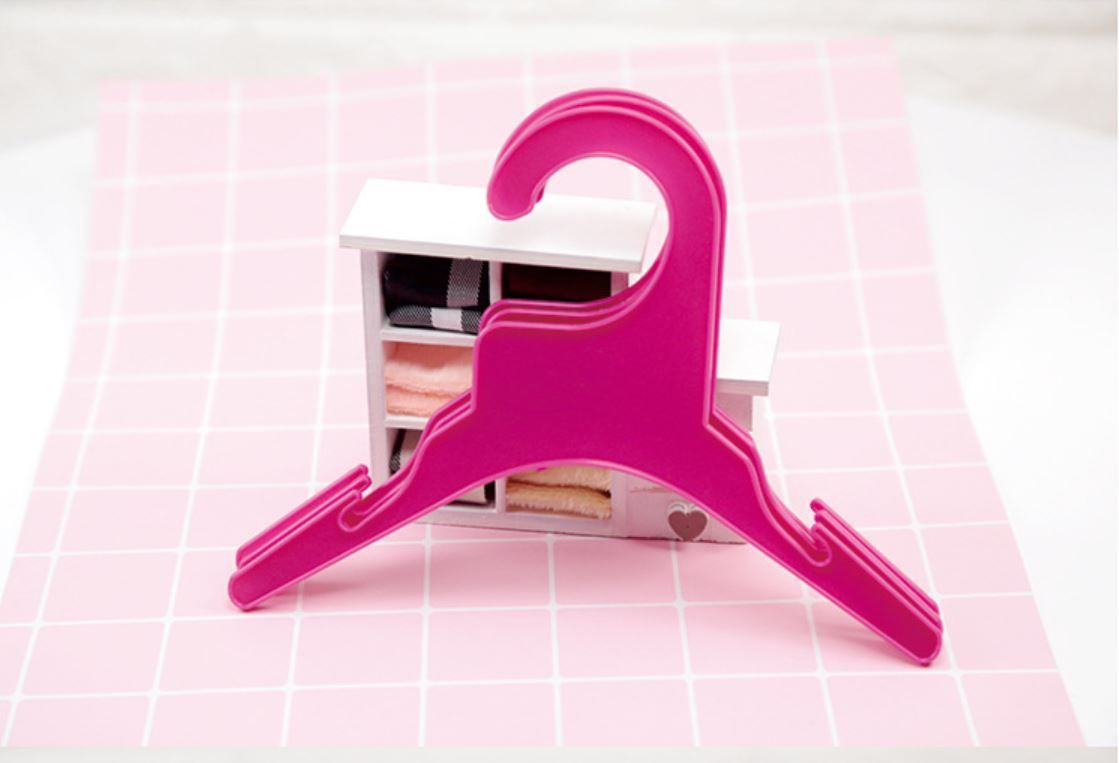 Pet Dog Clothes Hanger Shine Plastic Small 18CM rose clothes hanger small