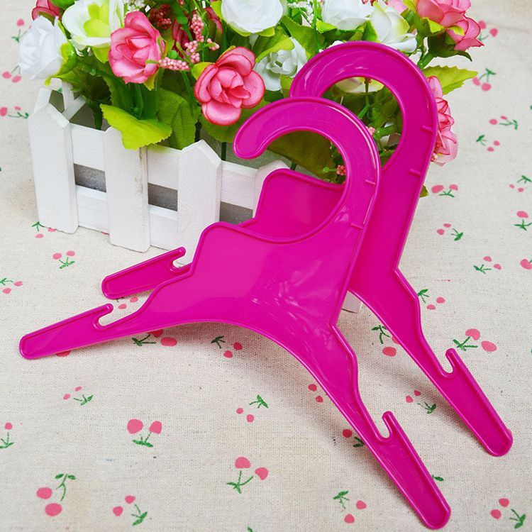 Pet Dog Clothes Hanger Shine Plastic Small 18CM rose clothes hanger view 5