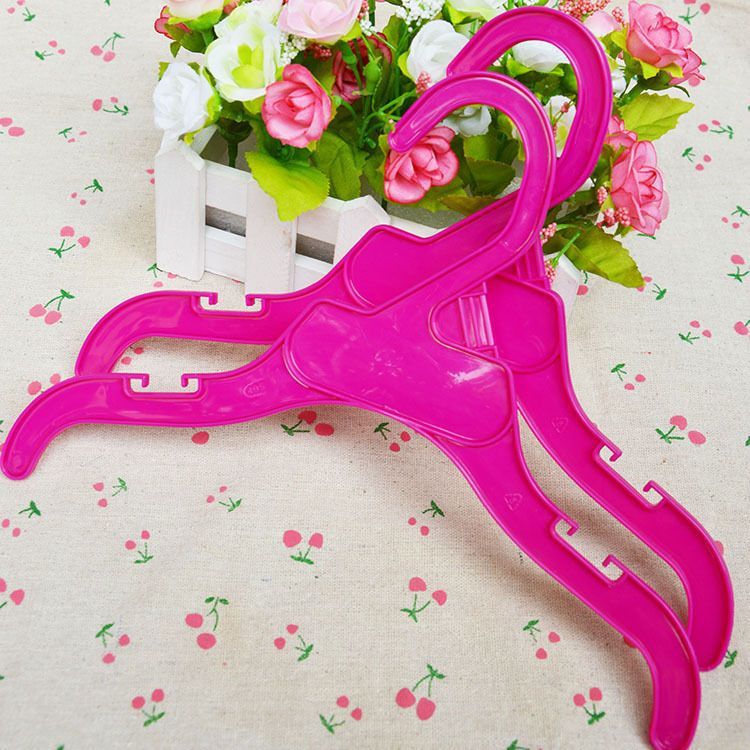 Pet Dog Clothes Hanger Shine Plastic Small 18CM White Hanger small size-about view 4