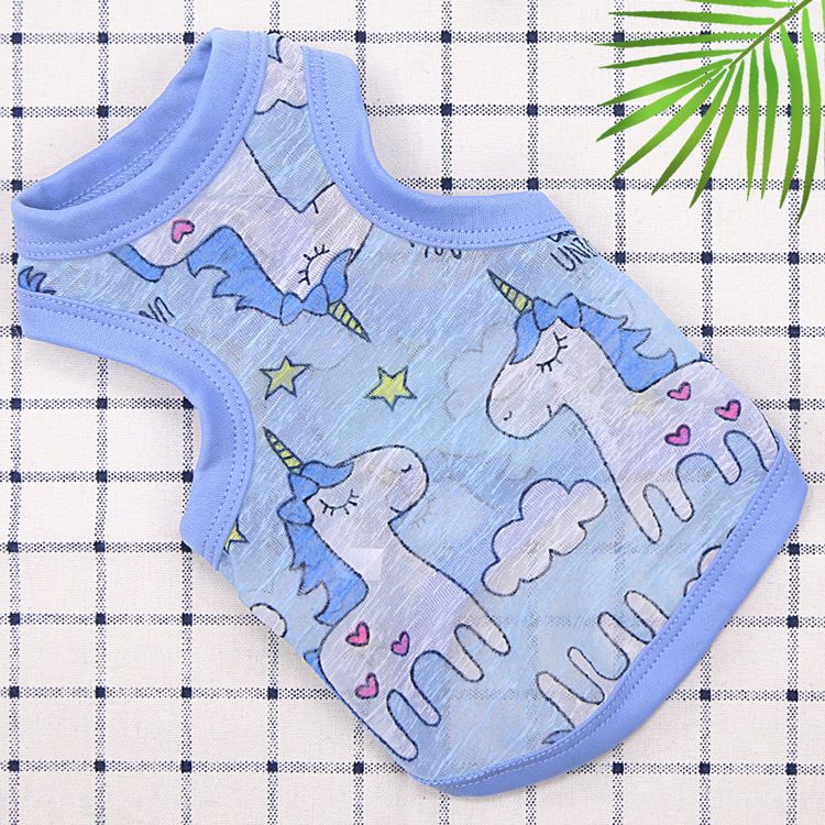 Valley Dog Pet Cooling Vest Sun Protection Vest Sky Blue Pegasus L bust 45