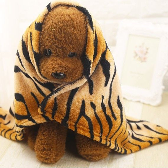 Shine Coral Fleece Pet Blanket for Dogs and Cats Rainbow Blanket S length 55cm view 4