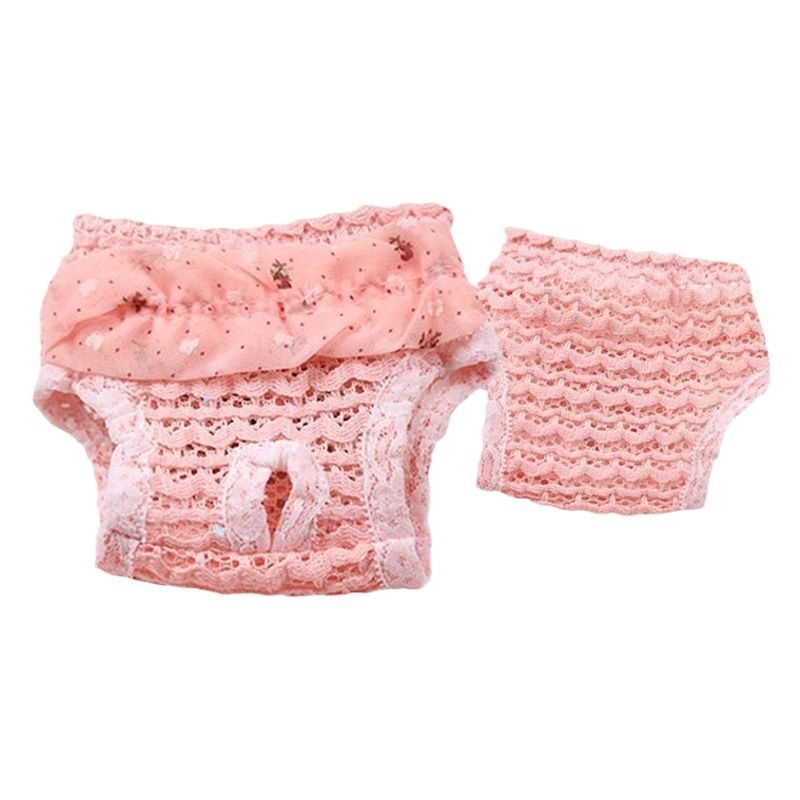 Shine Chiffon Physiological Pants for Small Medium Dogs Chiffon Pants Blue S view 2