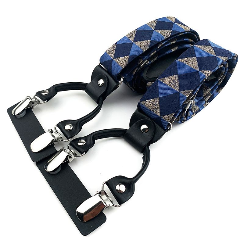 Qimulan Men's Y-Style 6 Clip Adjustable Polyester... BD-A14 view 5