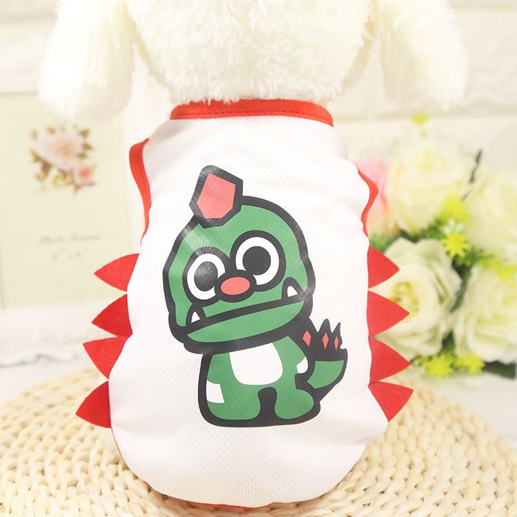 Shine Pet Dinosaur Vest Dog Cat Outdoor Sun Protection Big head and big eye view 2