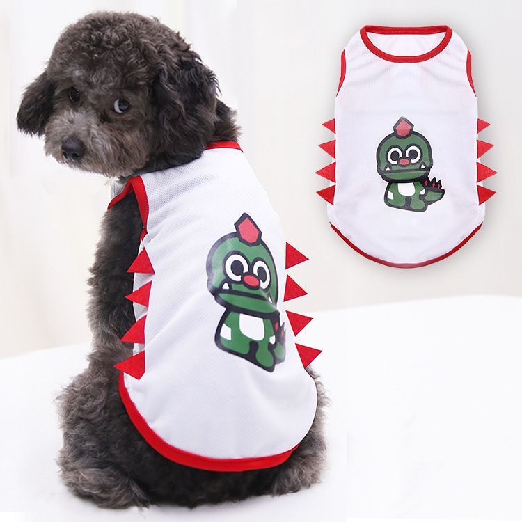 Shine Pet Dinosaur Vest Dog Cat Outdoor Sun Protection Big head and big eye view 3