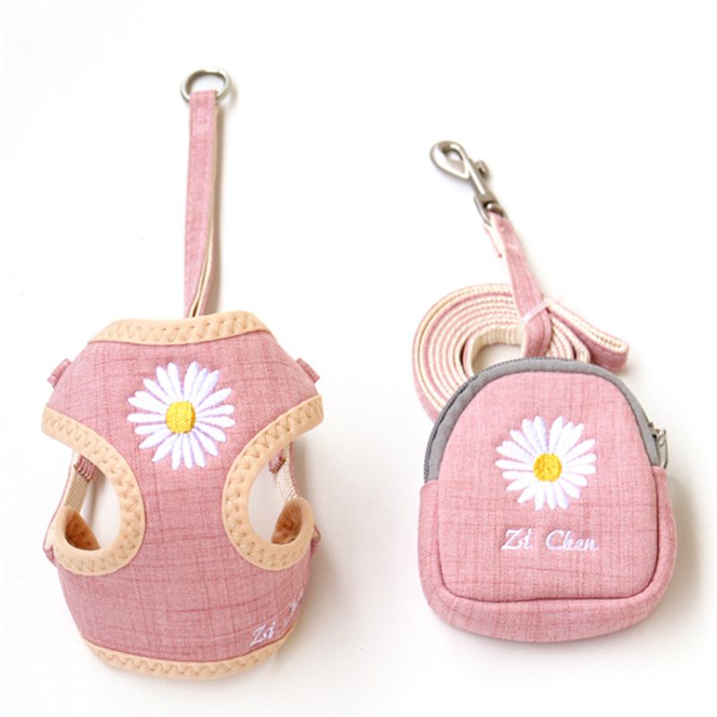 Zichen Nylon Dog Harness Vest Breathable Pet Leash Pink 1.0(S code) for 1.50 — image 1