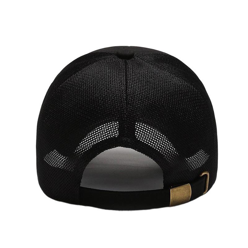 Snoya Men Breathable Mesh Baseball Cap Sun Protection Black Adjustable view 2