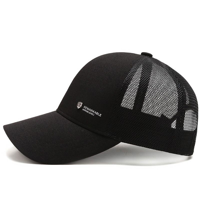 Snoya Men Breathable Mesh Baseball Cap Sun Protection Black Adjustable view 5