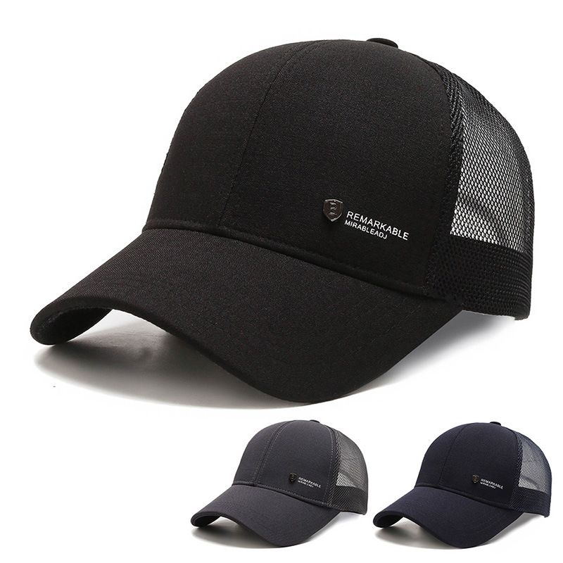 Snoya Men Breathable Mesh Baseball Cap Sun Protection Gray Adjustable view 3