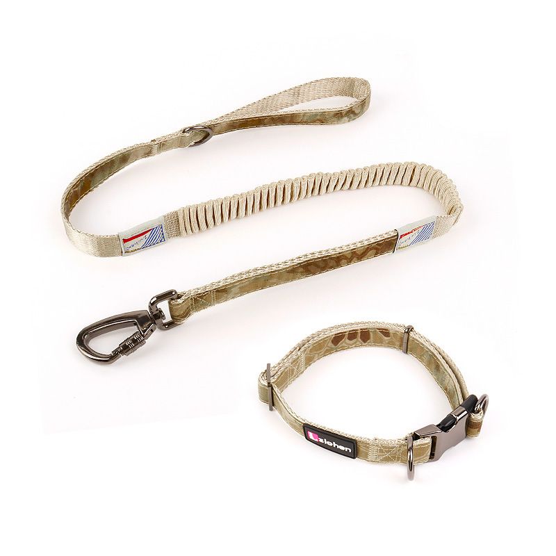 Zichen Dog Collar Polyester 2.5 Army Green Khaki alloy buffer pull item (set) — image 1
