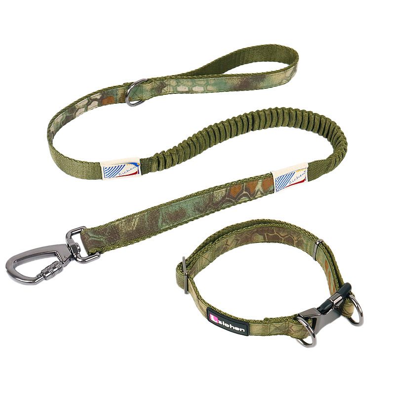 Zichen Dog Collar Polyester 2.5 Army Green Khaki alloy buffer pull item (set) view 3
