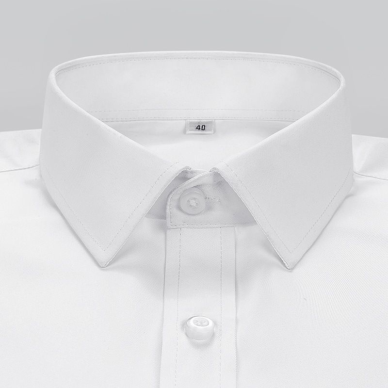 Men Cotton Shirt Long Sleeve No Iron Work Pink long sleeves without pockets 37/S