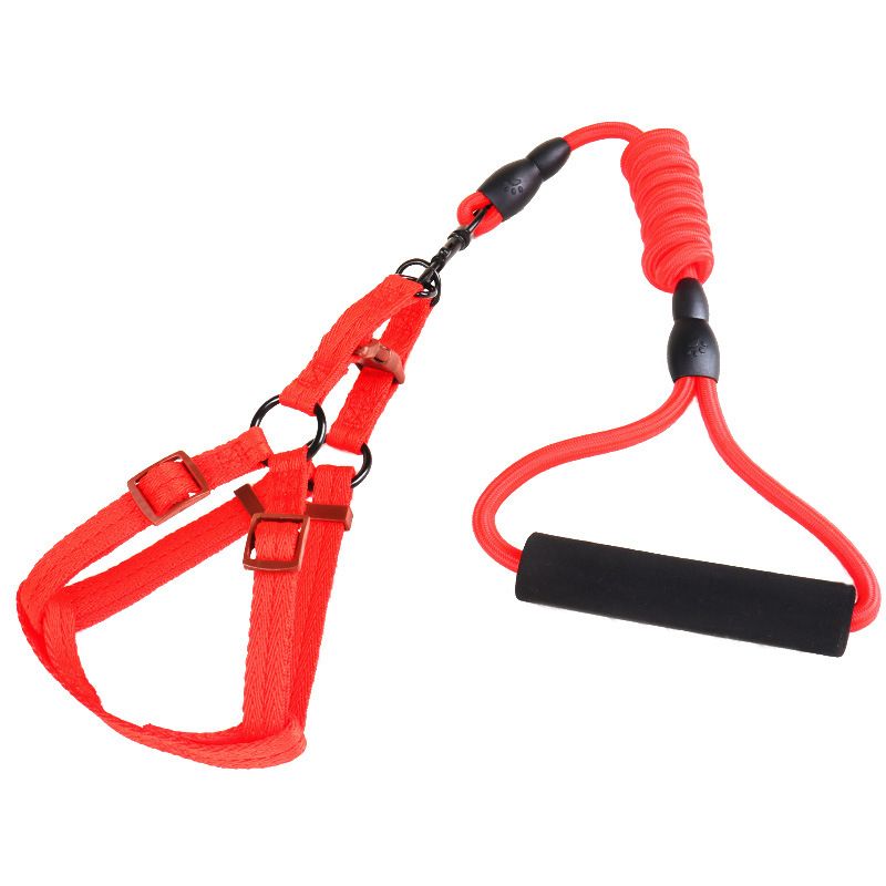 Zichen Polyester Dog Chest Strap 120cm Red 0.8cm plain round rope chest * — image 1