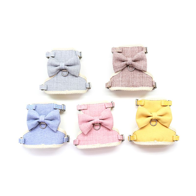 Pet Traction Strap Polyester Cat Dog Grey (embroidered) M size cotton nylon view 4