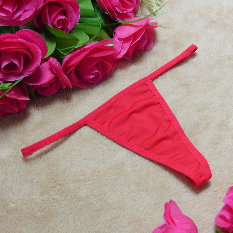 Women Sexy Thong Panties Night Spring Spandex Free Size Red Free size view 3