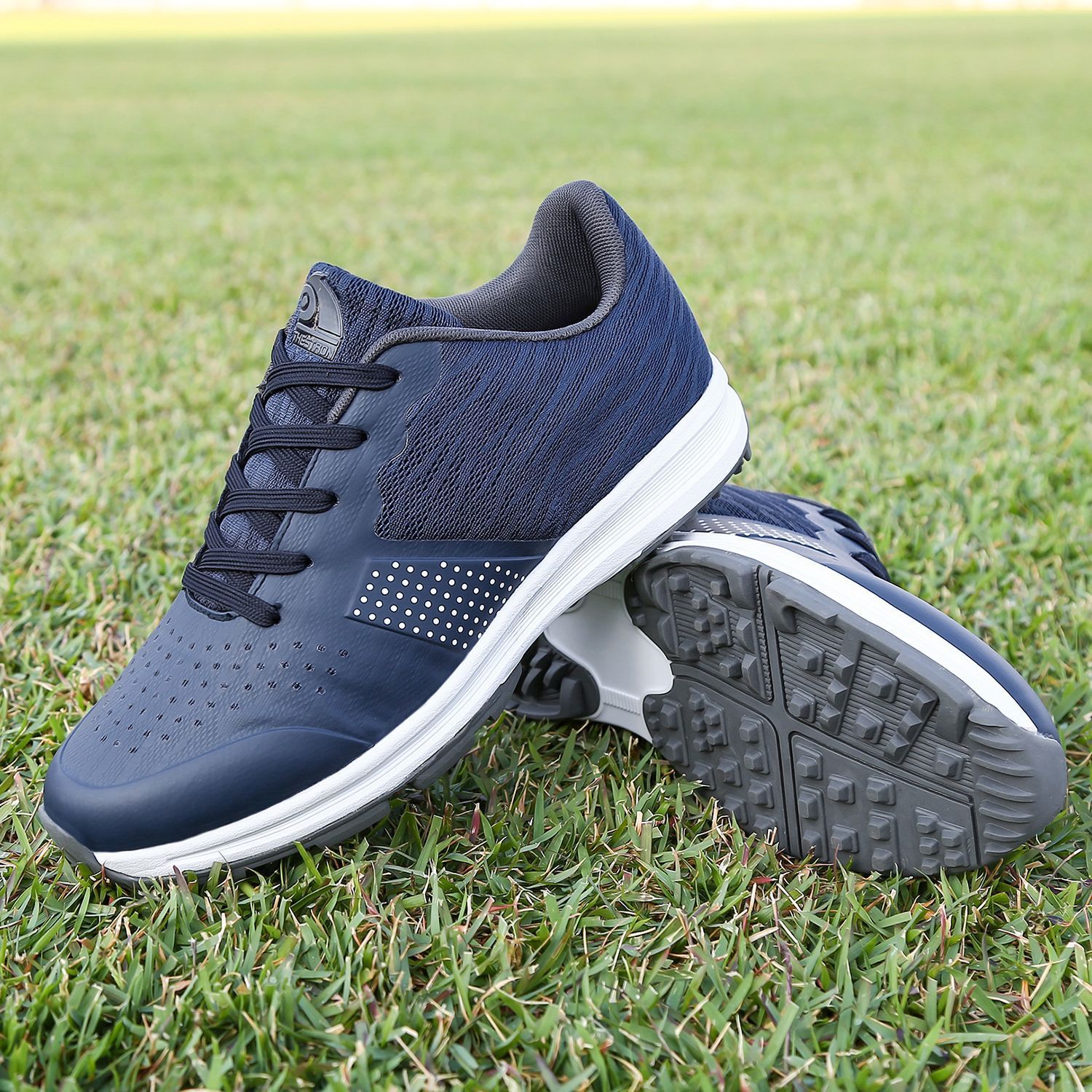 THESTRON Mens Golf Shoes Waterproof Non Slip gray green US 6.5-EUR 39 view 4