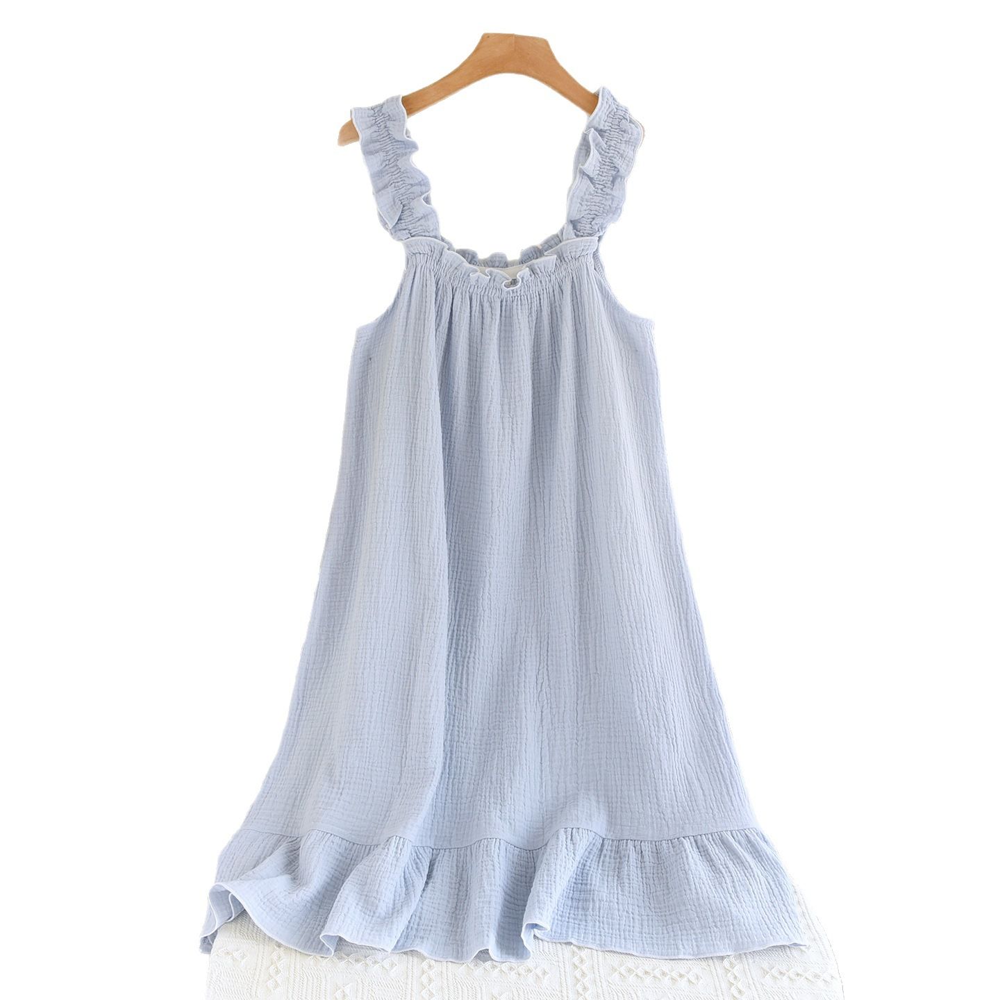 Garmina Women Cotton Sling Nightdress Long Summer White Love Sling M view 7