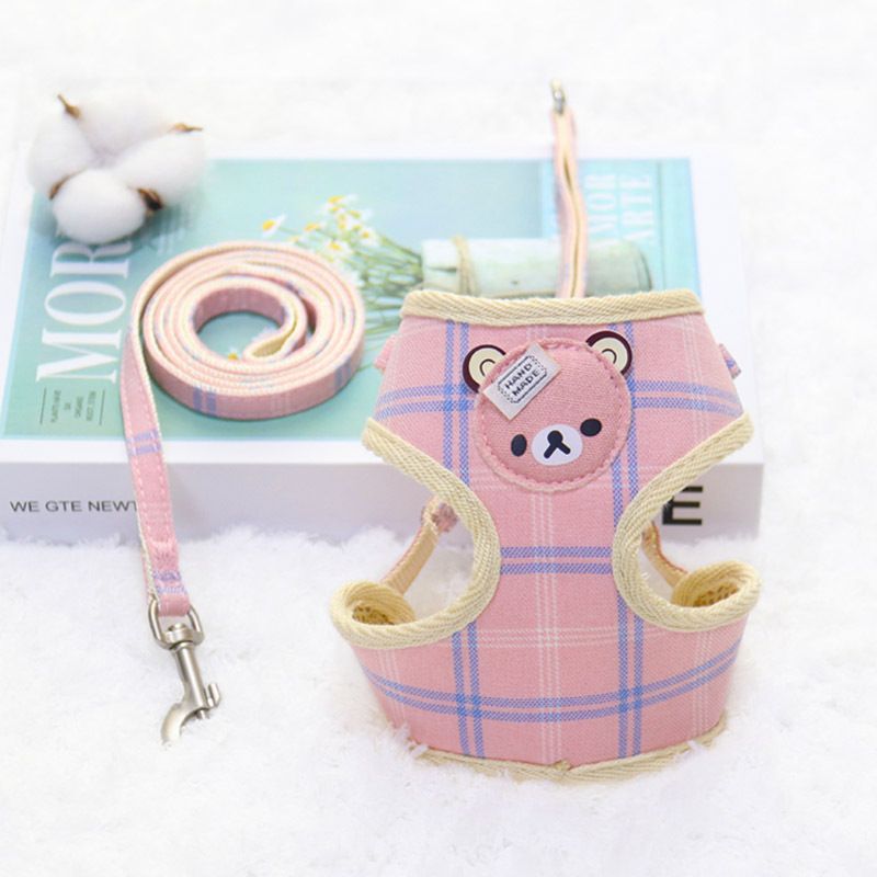 Zichen Dog Leash Chest Strap with Snack Bag Pink 2-piece set 1.5(M) — image 1