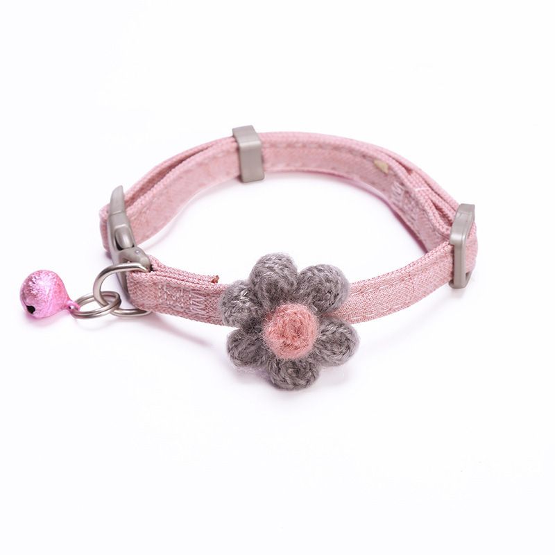 Zichen Dog Cat Collar Polyester Flower Bell Curry 1.0(S) suitable for 1.50 view 4