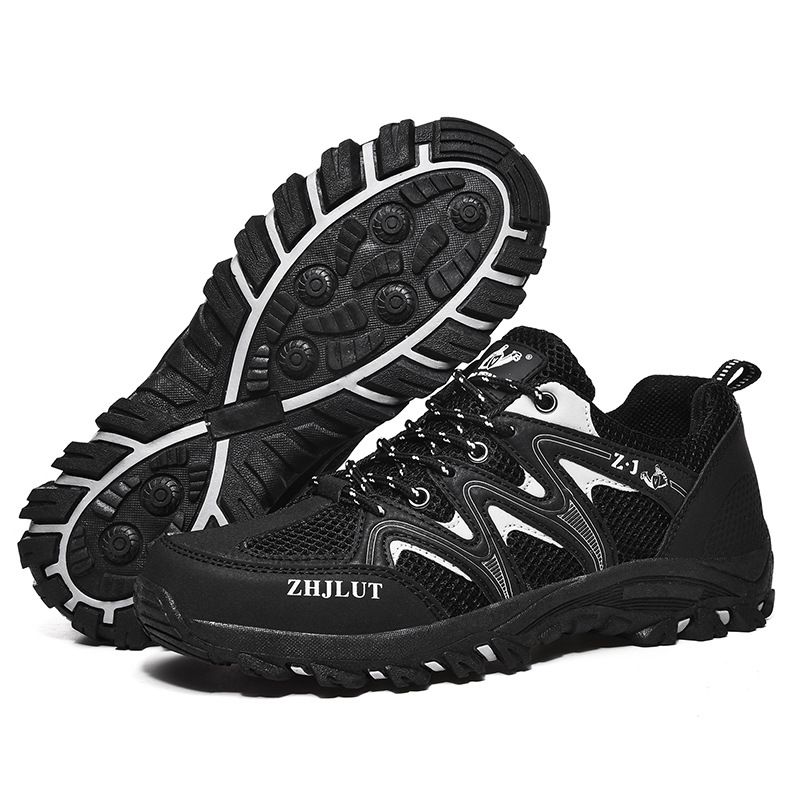 Qifeng Men Women Outdoor Breathable Hiking Shoes Army Green 39 view 6